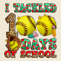 I Tackled 100 Days Of School Softball Ladies Tee | Teevron