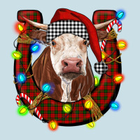 Christmas Horseshoe With Hereford Cow Ladies Tee | Teevron