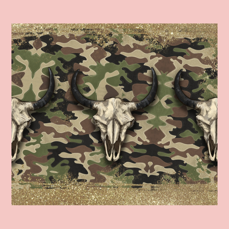 Camouflage Bull Skull Urban Heavy Tee by Jasminsmagicworld | Teevron