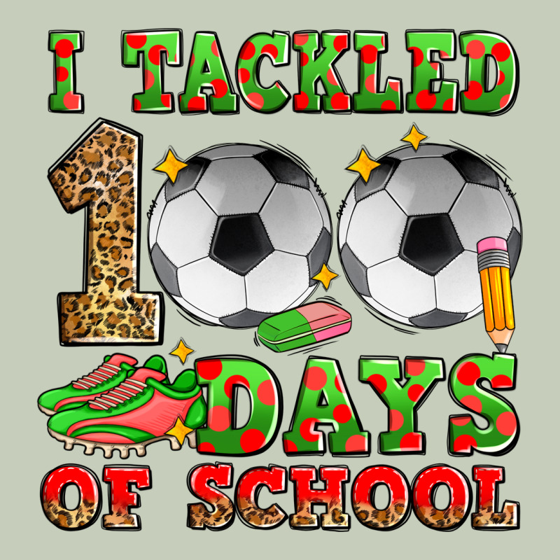 I Tackled 100 Days Of School Soccer Ladies Tee by Zillion Design Studio | Teevron