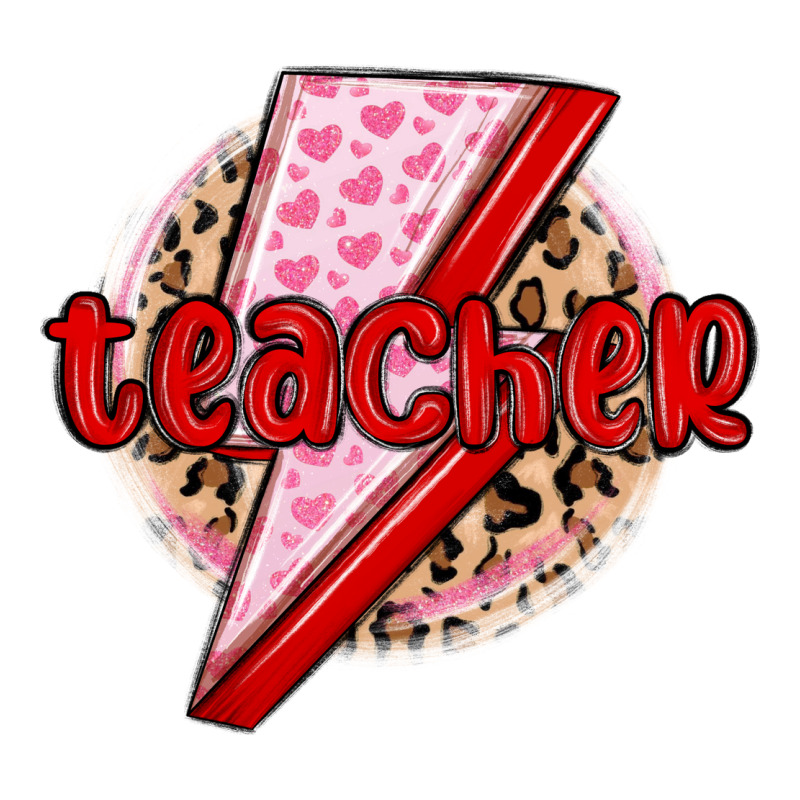 Teacher Lightning Bolt Valentines Day Long Sleeve Tee by MaliasSmallBusiness | Teevron
