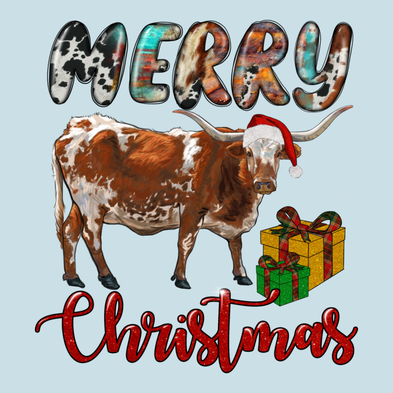Texas Longhorn Merry Christmas Ladies Tee by RanaPortraitStore | Teevron