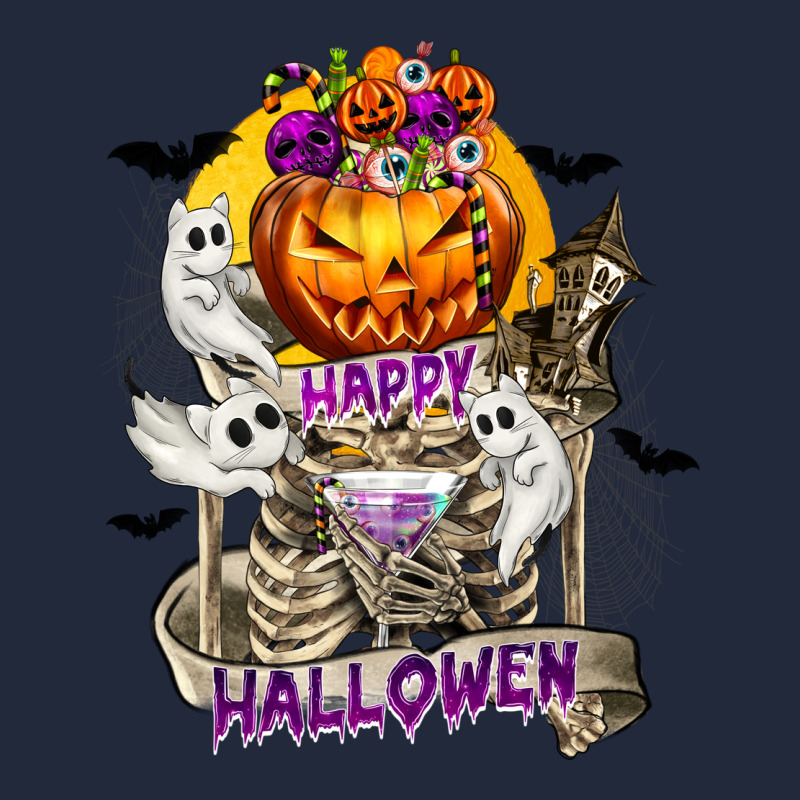 Happy Halloween With Skeleton Premium Sweatshirt by texasbilliewilder | Teevron