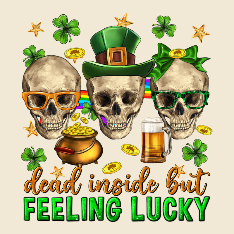 Dead Inside But Feeling Lucky St. Patricks Day Premium Tee by Neo Western | Teevron