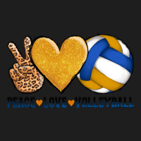 Peace Love Volleyball Classic Tee | Teevron