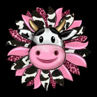 Pink Leopard Sunflower Cow Ladies Tee | Teevron