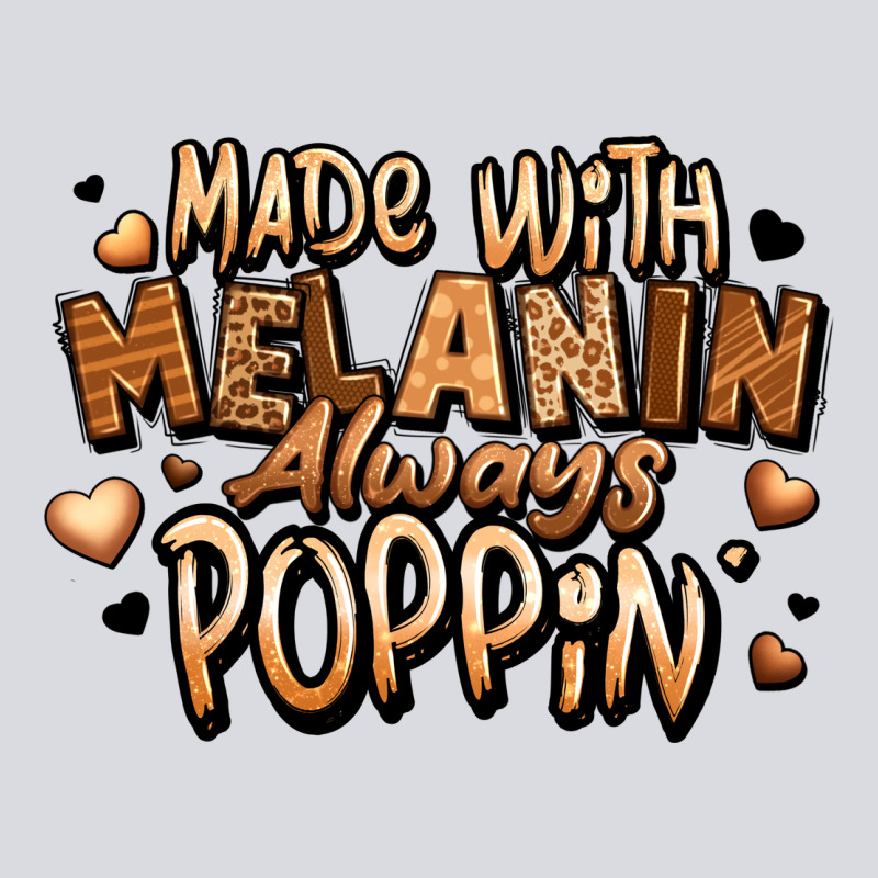 Made With Melanin Always Poppin' Zipper Hoodie by LillyAllenDesigns | Teevron