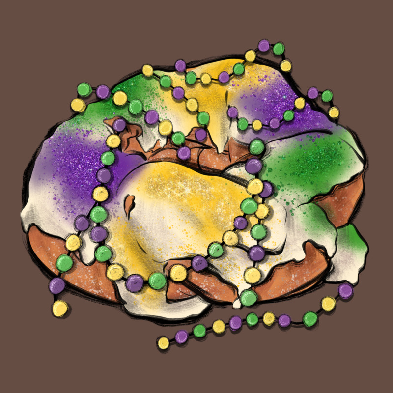 Mardi Gras King Cake Long Sleeve Tee by MaliasSmallBusiness | Teevron