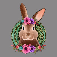 Western Leopard And Flowers Easter Bunny Vintage Tee | Teevron