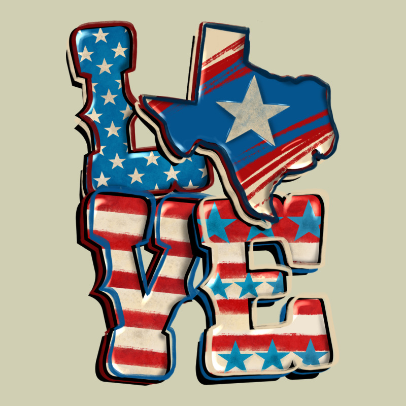 Love Texas  4th Of July Heavy Core Tee by CowGirlArtShop | Teevron