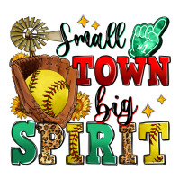 Small Town Big Spirit Softball Ladies Tee | Teevron