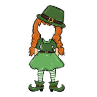 leprechaun girl faceless | Teevron