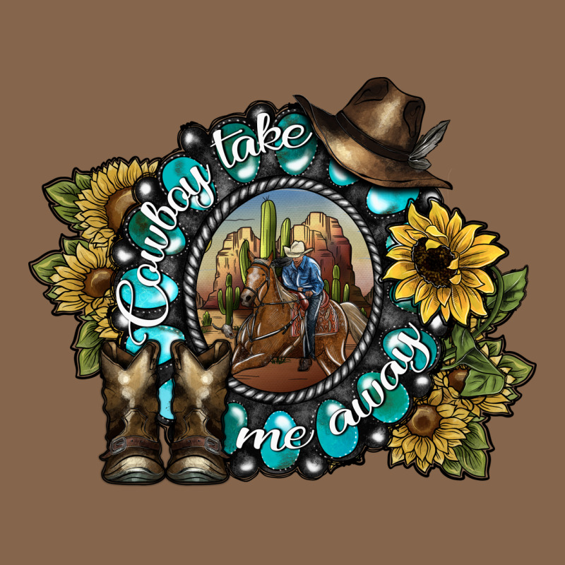 Cowboy Take Me Away 2 Premium Tee by SublimationCraftShop | Teevron