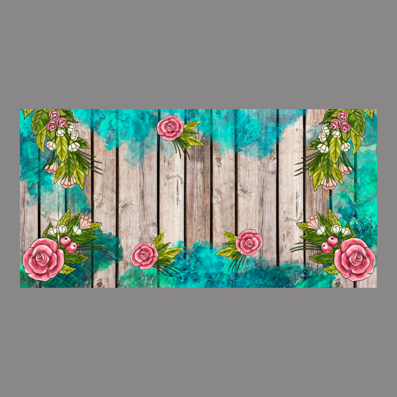Western Floral  License Plate Template Vintage Tee by BarkalooDesign | Teevron