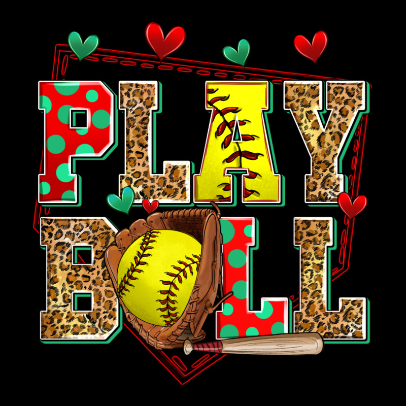Play Ball Softball Ladies Tee by Zillion Design Studio | Teevron