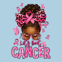 Lets Beat Cancer Afro Messy Bun Premium Hoodie | Teevron