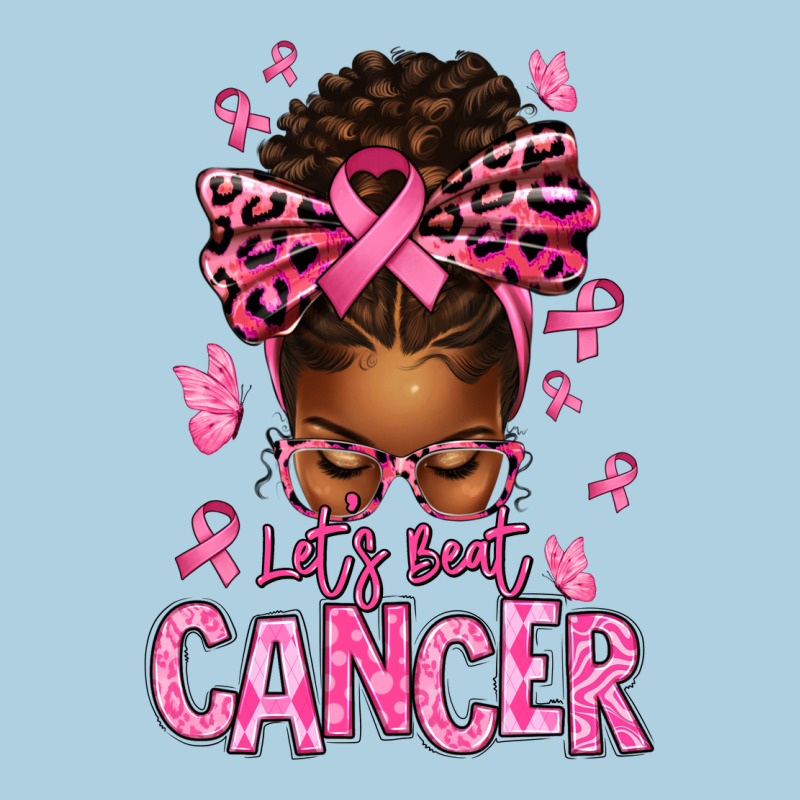 Lets Beat Cancer Afro Messy Bun Premium Hoodie by texasbilliewilder | Teevron