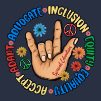 Advocate Inclusion Equity Equality Accept Adapt Heavyweight Sweatshirt | Teevron