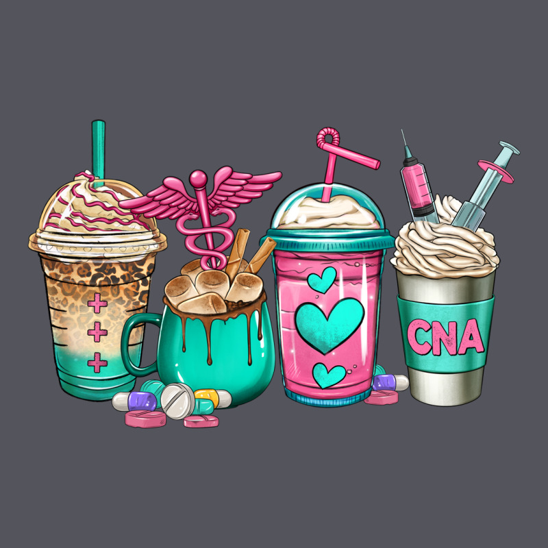 Cna Nurse Coffee Cups Vintage Hoodie by Jasminsmagicworld | Teevron