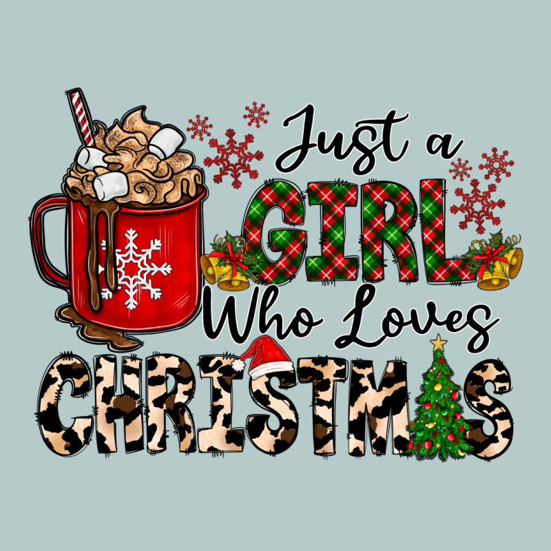 Just A Girl Who Loves Christmas Heavy Core Tee by CowhideDigitalArt | Teevron