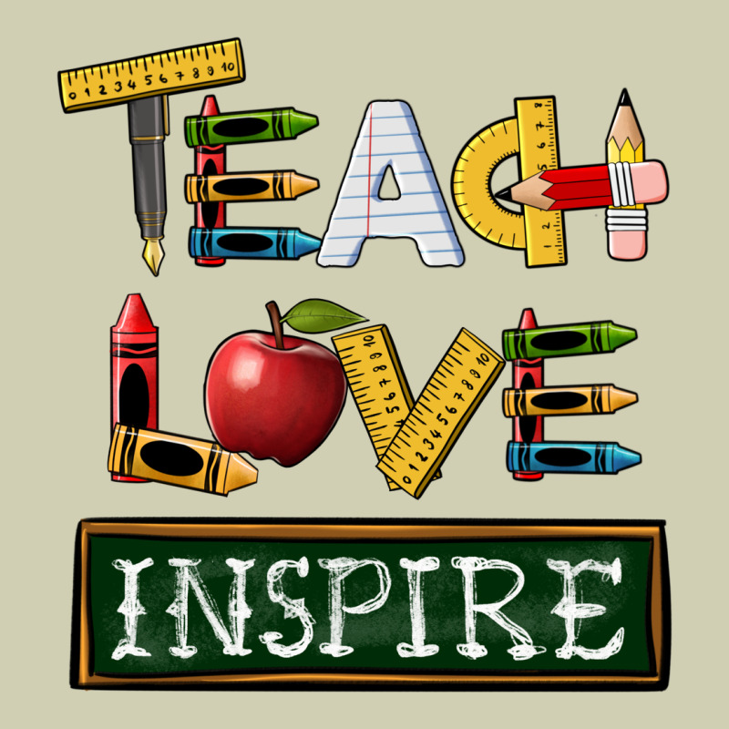 Teach Love Inspire Heavy Core Tee by BarkalooDesign | Teevron