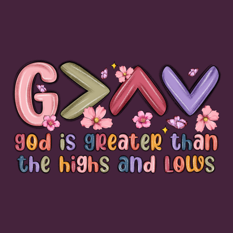 God Is Greater Than The Highs And Lows Long Sleeve Tee by MaliasSmallBusiness | Teevron