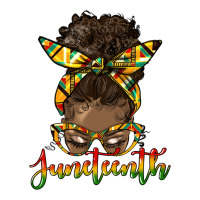 juneteenth black woman messy bun | Teevron