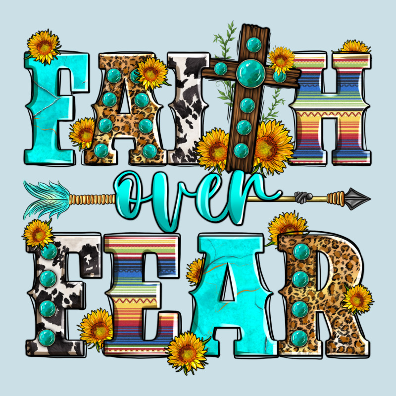Faith Over Fear Ladies Tee by Zillion Design Studio | Teevron