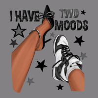 I Have Two Moods Black Sneakers Afro Girl Heavyweight Hoodie | Teevron