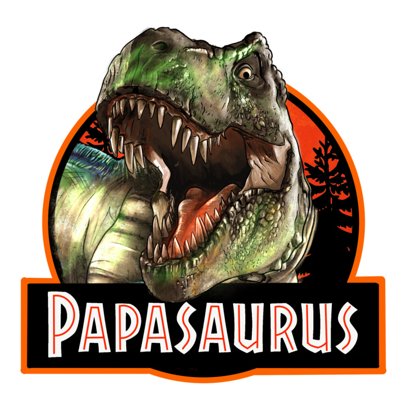 Western Papasaurus Papa Dinosaur Urban Heavy Tee by LillyAllenDesigns | Teevron