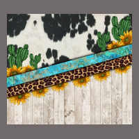 Cowhide Sunflowers Cactus Urban Heavy Tee | Teevron
