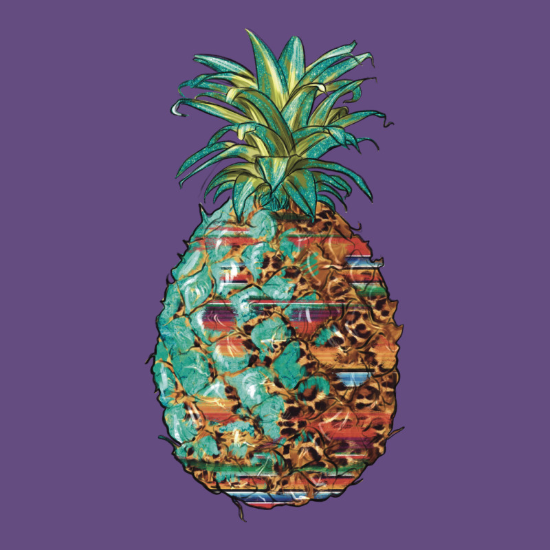 Pineapple Leopar Turquoise Serape Summer Vintage Hoodie by Artiststas | Teevron