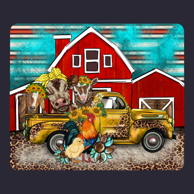 Western Truck Farm Animals Mousepad Vintage Tee by BarkalooDesign | Teevron