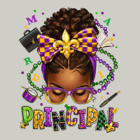 Mardi Gras Principal Afro Messy Bun Heavyweight Hoodie | Teevron