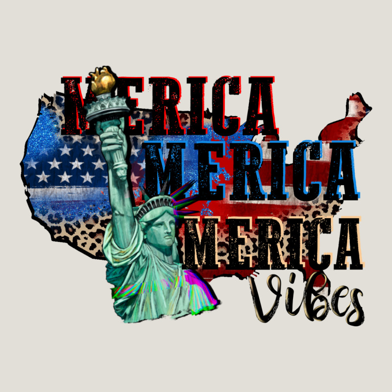 Merica Merica Merica Vibes 4th Of July Heavy Core Tee by CowGirlArtShop | Teevron