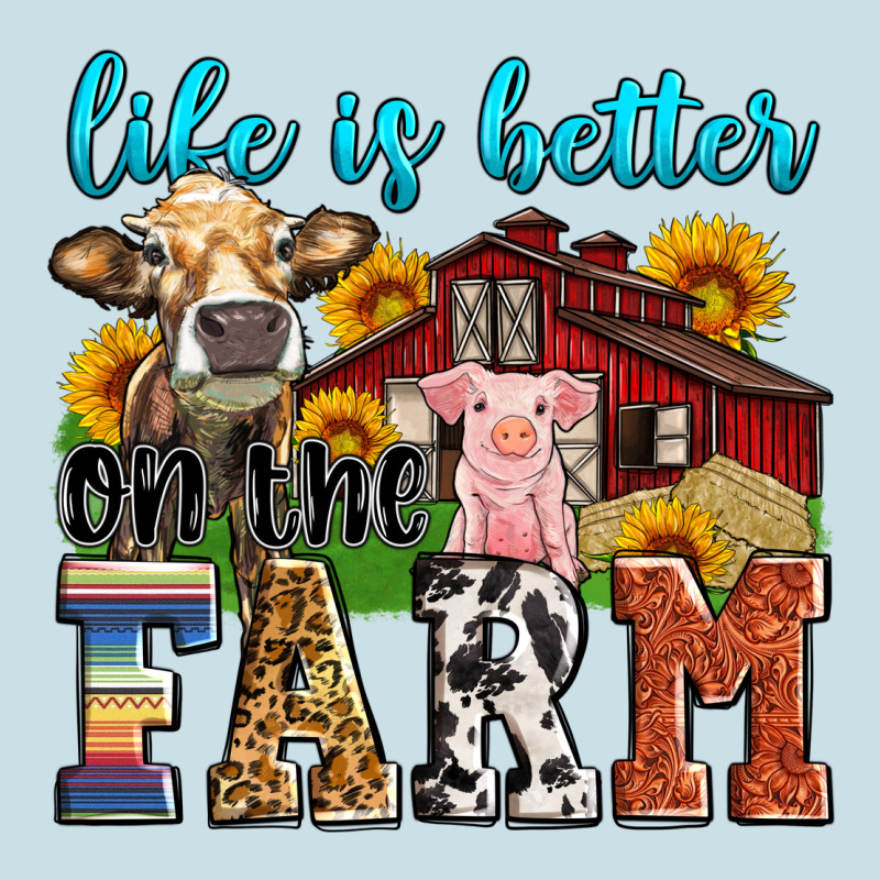 Life Is Better On The Farm Ladies Tee by Zillion Design Studio | Teevron