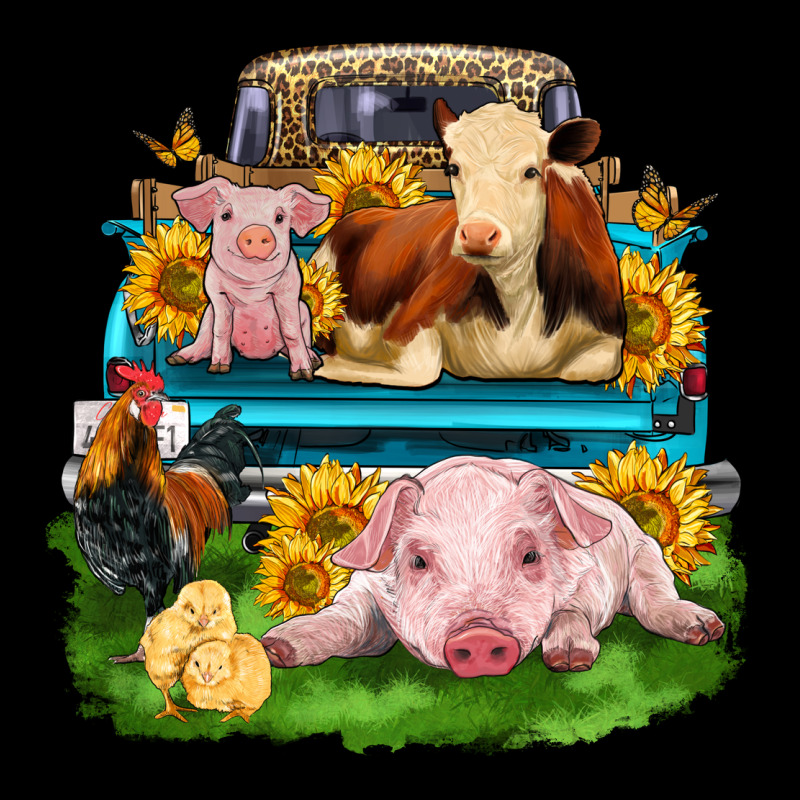 Farm Truck Animals Ladies Tee by Zillion Design Studio | Teevron