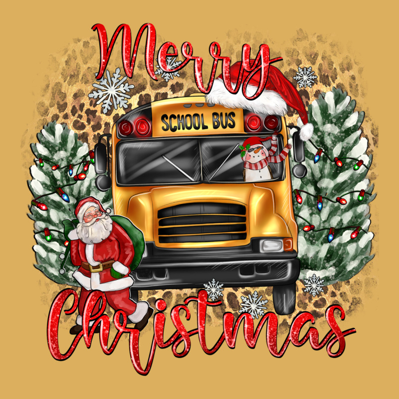 Merry Christmas School Bus Premium Hoodie by texasbilliewilder | Teevron