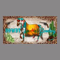 Western Howdy Cowboy Horse Sunset Weapon Cactus Leopard  License Plate Vintage Tee | Teevron