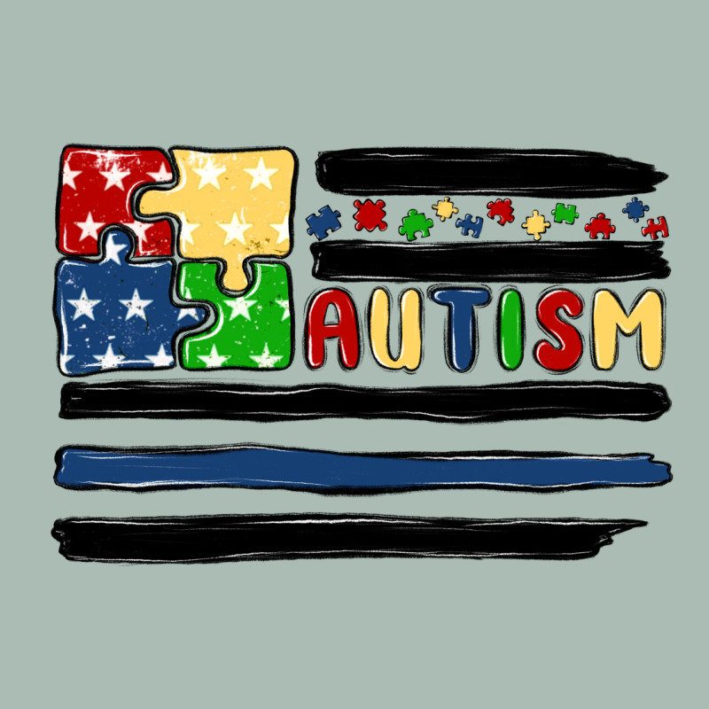 Autism Usa Flag Classic Tee by MaliasSmallBusiness | Teevron