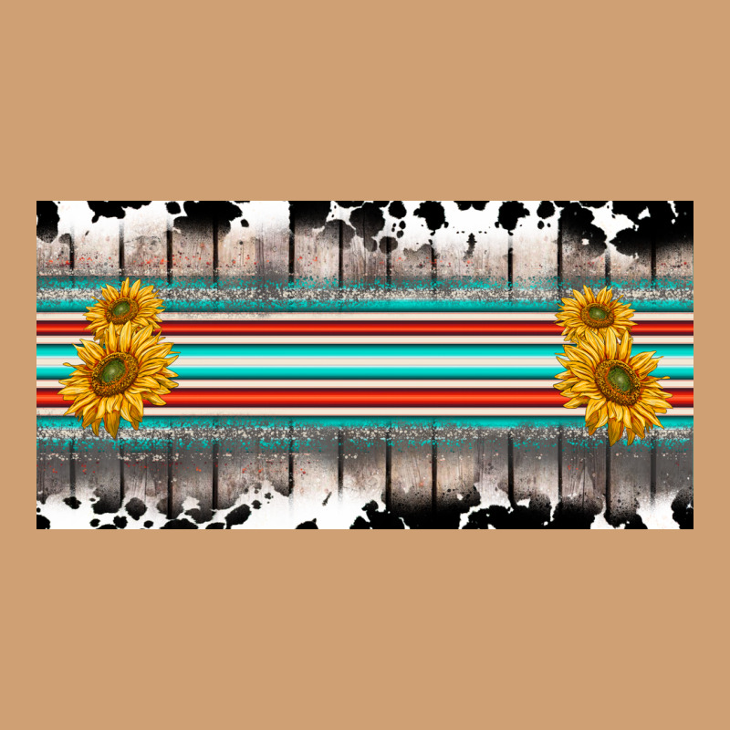 Western Cowhide Serape Sunflower Mama License Plate Vintage Tee by BarkalooDesign | Teevron