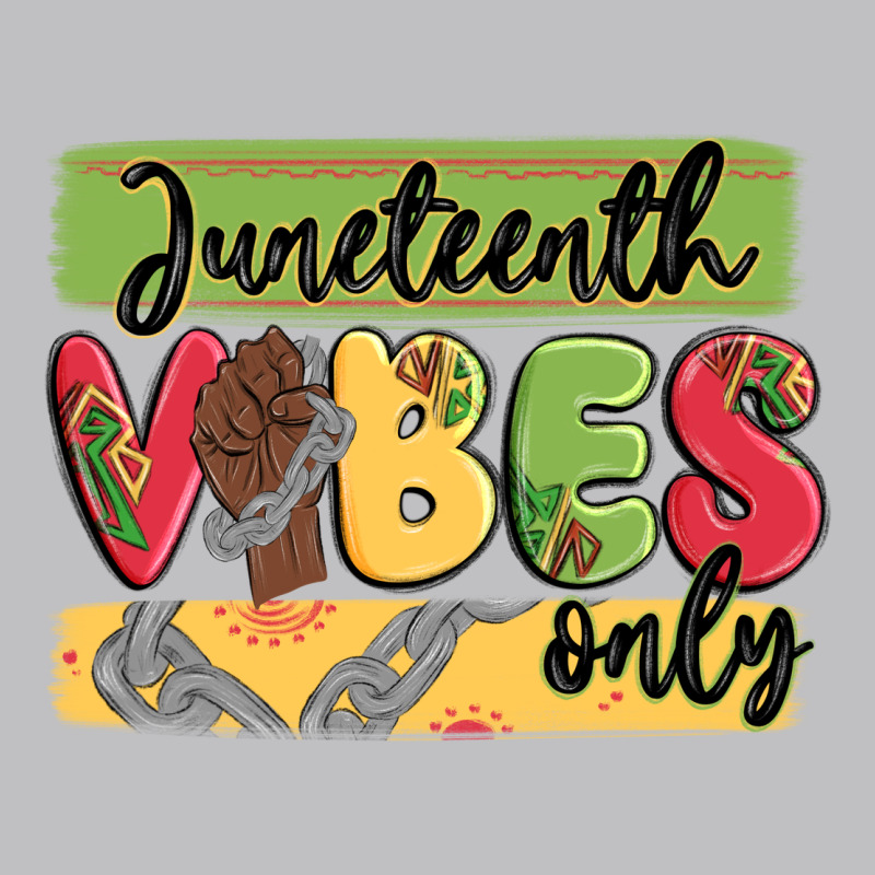 Juneteenth Vibes Only Long Sleeve Tee by MaliasSmallBusiness | Teevron