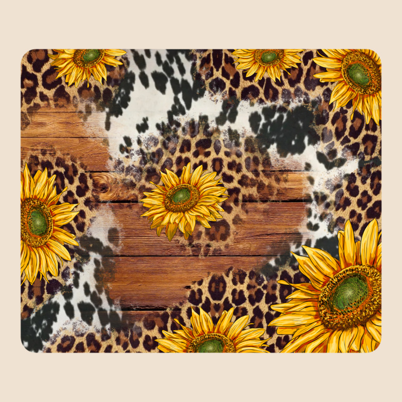 Sunflowers Cowhide Leopard Mousepad Urban Heavy Tee by Jasminsmagicworld | Teevron