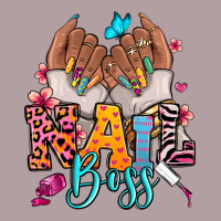 Afro Woman Nail Boss Vintage Hoodie | Teevron