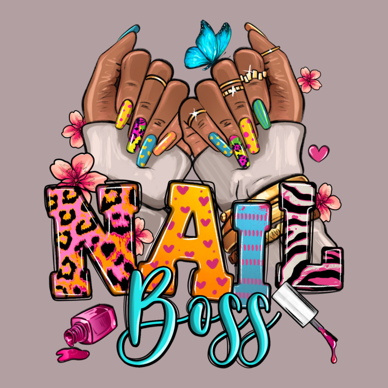 Afro Woman Nail Boss Vintage Hoodie by RanaPortraitStore | Teevron