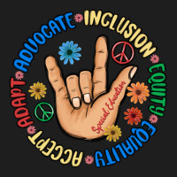 Advocate Inclusion Equity Equality Accept Adapt Classic Tee | Teevron