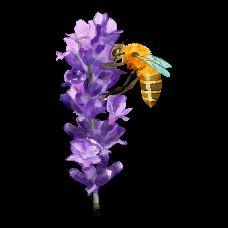 Honey Bee With Lavender Fa Element Urban Hoodie by FaDigitalArtStudio | Teevron