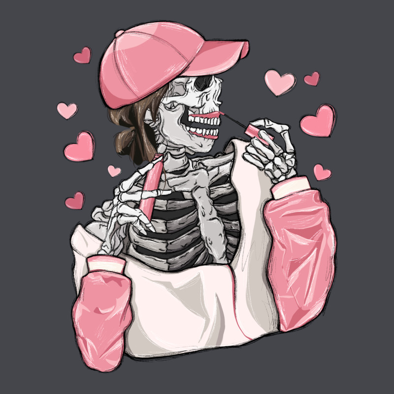 Skeleton Girl Valentine's Day Long Sleeve Tee by MaliasSmallBusiness | Teevron