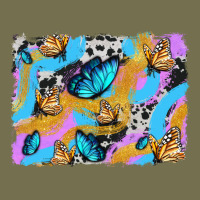 Easter Butterfly With Glitter And Cowhide  Background Vintage Hoodie | Teevron