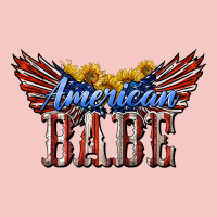 American Babe With Sunflowers Urban Heavy Tee | Teevron